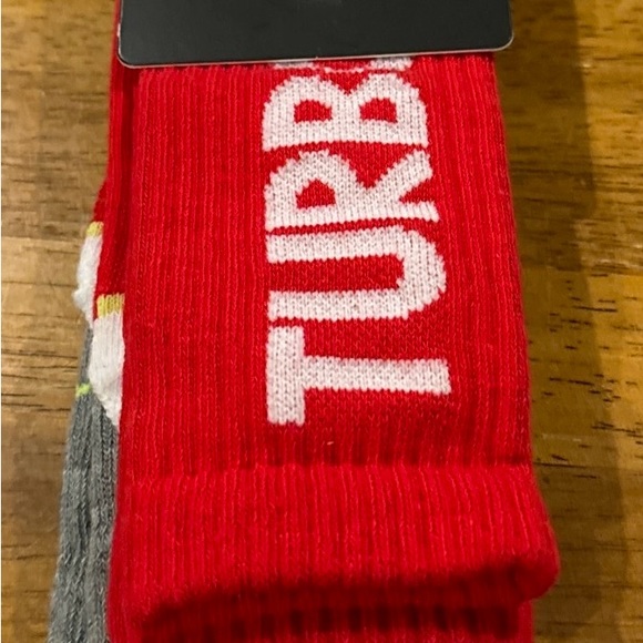 Nike Kid's Crew Socks 2-Pack Size 10C-3Y UN0399 U10 Red Gray NEW With Tags - Picture 2 of 4